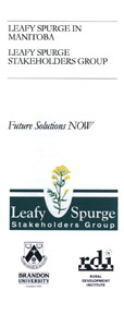 Leafy Spurge in Manitoba: Future Solutions Now booklet